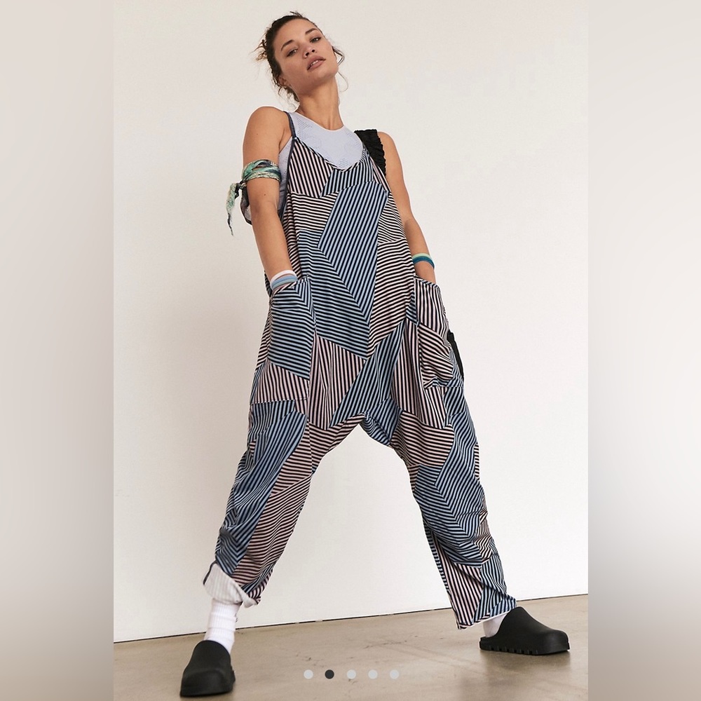 FP Movement Hot Shot Onesie - Black Stripe Combo - Medium